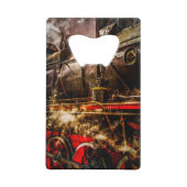 ヴィンテージ蒸気機関車 – ヘッドライト クレジットカード栓抜き (正面)