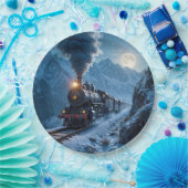 ヴィンテージ蒸気機関車 ペーパープレート (パーティー)