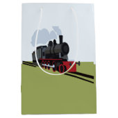 ヴィンテージ蒸気機関車 ミディアムペーパーバッグ (正面)