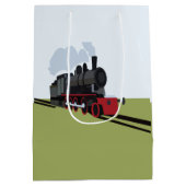 ヴィンテージ蒸気機関車 ミディアムペーパーバッグ (裏面)