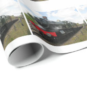 ヴィンテージ蒸気機関車 ラッピングペーパー (ロールコーナー)