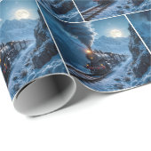 ヴィンテージ蒸気機関車 ラッピングペーパー (ロールコーナー)