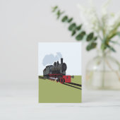 ヴィンテージ蒸気機関車 名刺 (スタンド正面)