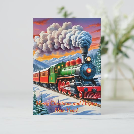 ヴィンテージ蒸気機関車 招待状 (スタンド正面)