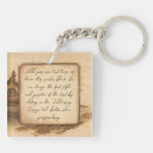 ヴィンテージ蒸気機関車/機関車アート。ドライバーギフト キーホルダー (裏面)