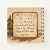 ヴィンテージ蒸気機関車/機関車アート。ドライバーギフト ノートブック (裏面)