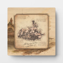 ヴィンテージ蒸気機関車/機関車アート。ドライバーギフト