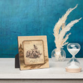 ヴィンテージ蒸気機関車/機関車アート。ドライバーギフト フォトプラーク (インサイチュ)