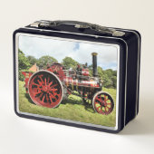 ヴィンテージ蒸気牽引エンジン メタルランチボックス (裏面)