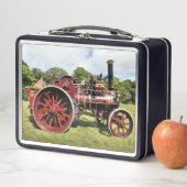 ヴィンテージ蒸気牽引エンジン メタルランチボックス (インサイチュ)
