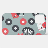ヴィンテージ蓄音機の手を継ぎ目なく引いた Case-Mate iPhoneケース (裏面 (横))