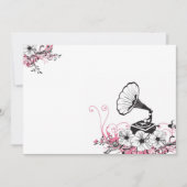 ヴィンテージ蓄音機の招待状 招待状 (正面)