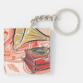 ヴィンテージ蓄音機 キーホルダー (裏面)