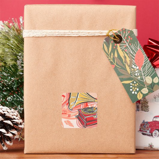 ヴィンテージ蓄音機 スクエアシール