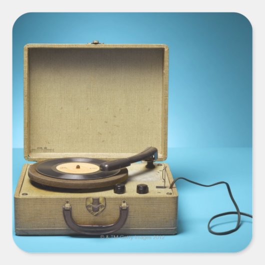 ヴィンテージ蓄音機 スクエアシール (正面)