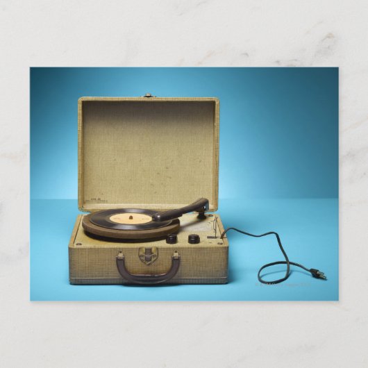 ヴィンテージ蓄音機 ポストカード (正面)