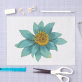 ヴィンテージ蓮の花#1 薄葉紙 (クラフト)