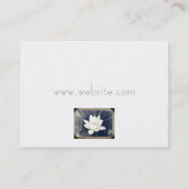 ヴィンテージ蓮写真名刺 名刺 (裏面)