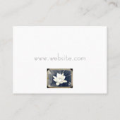 ヴィンテージ蓮写真名刺 名刺 (裏面)