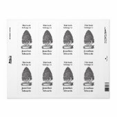 ヴィンテージ蔵書票の木 ラベル (フルシート)