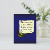 ヴィンテージ蔵書票リーダプレゼンテーションカード ポストカード (スタンド正面)