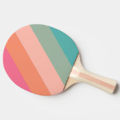 ヴィンテージ薄紫はっきりしたチャームストライプの 卓球ラケット (横)