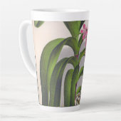 ヴィンテージ薄紫オーキッドアエリーズフィールドインジリンデニア カフェラテマグ (左アングル)