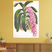 ヴィンテージ薄紫オーキッドアエリーズフィールドインジリンデニア キャンバスプリント (インサイチュ (リビング))