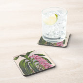 ヴィンテージ薄紫オーキッドアエリーズフィールドインジリンデニア コースター (右側)