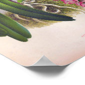 ヴィンテージ薄紫オーキッドアエリーズフィールドインジリンデニア ポスター (角)