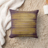 ヴィンテージ薄紫グランジ金ゴールド木グリッター枕 クッション (ブランケット)