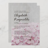 ヴィンテージ薄紫ブライダルシャワー招待状 招待状 (正面/裏面)