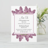 ヴィンテージ薄紫ボタニカルマザーズデイブランチ 招待状 (スタンド正面)