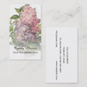 ヴィンテージ薄紫名刺 名刺 (正面/裏面)