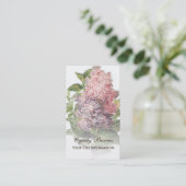 ヴィンテージ薄紫名刺 名刺 (スタンド正面)