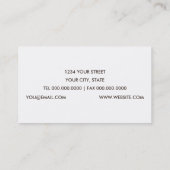 ヴィンテージ薄紫名刺 名刺 (裏面)