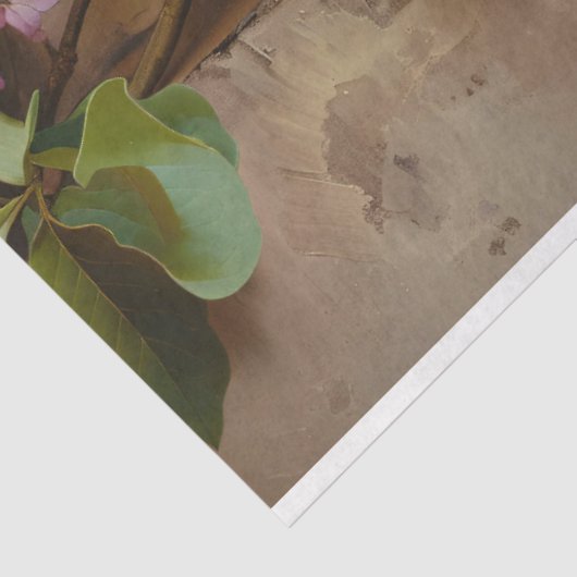 ヴィンテージ薄紫絵画花の切り離し 薄葉紙 (詳細)