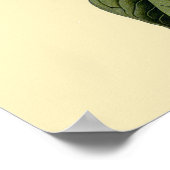 ヴィンテージ薄紫花 ポスター (角)