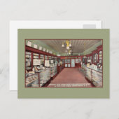 ヴィンテージ薬局ドラッグストアインテリアバウンドブルックNJ ポストカード (正面/裏面)