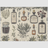 ヴィンテージ薬局ボトルラブルズジャンクジャーナル 薄葉紙 (正面)