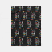 ヴィンテージ薬局薬剤師  フリースブランケット (正面)