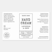 ヴィンテージ薬局4 OZ 120mlコスモボトルラベル 長方形シール (正面)