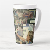 ヴィンテージ薬局 カフェラテマグ (右アングル)