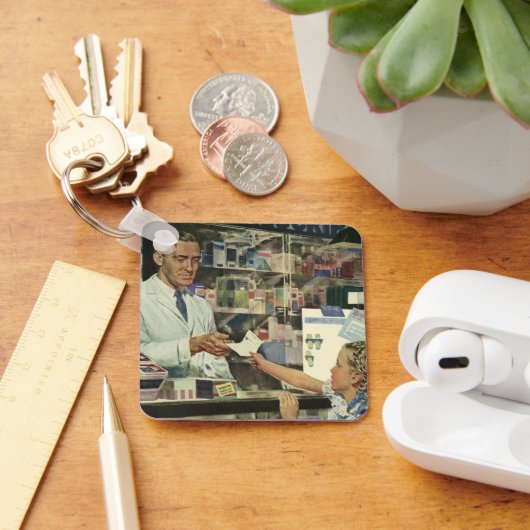 ヴィンテージ薬局 キーホルダー (デスク)