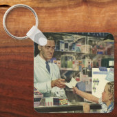 ヴィンテージ薬局 キーホルダー (正面)