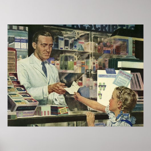 ヴィンテージ薬局 ポスター (正面)