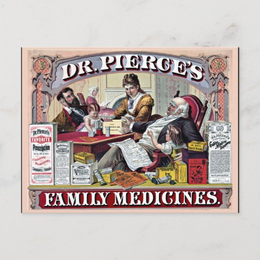 ヴィンテージ薬広告 ポストカード (正面)