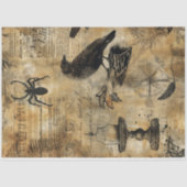 ヴィンテージ薬用スペルスクリプトの切り離しプリント 薄葉紙 (正面)