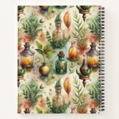 ヴィンテージ薬用ボトルパターン(1) ノートブック (裏面)