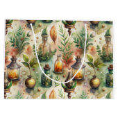 ヴィンテージ薬用ボトルパターン(1) ラージペーパーバッグ (裏面)